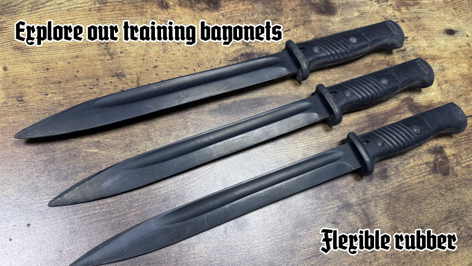 Rubber bayonetts
