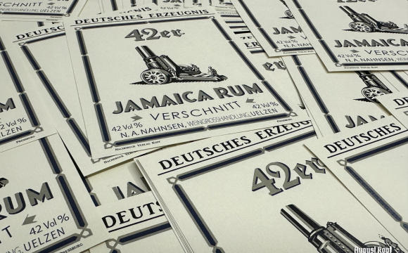 Jamaica Rum bottle label 2pcs