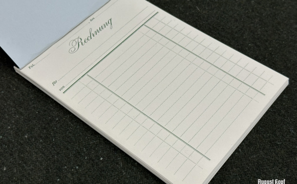 Rechnungen - 50 sheet invoice notepad