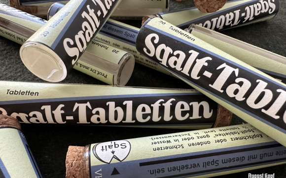 Sqalt Tabletten vintage vial