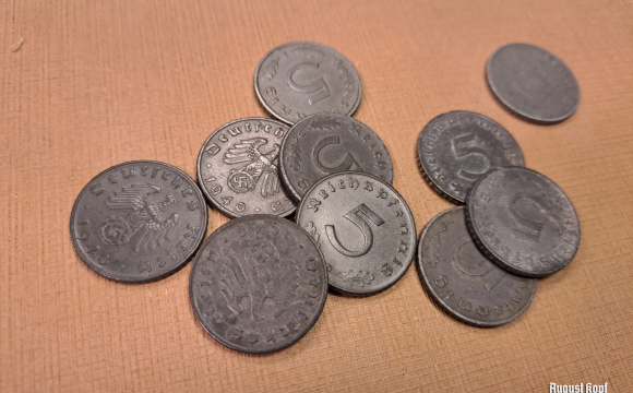Zinc 5 Reichspfennig set of 10 coins