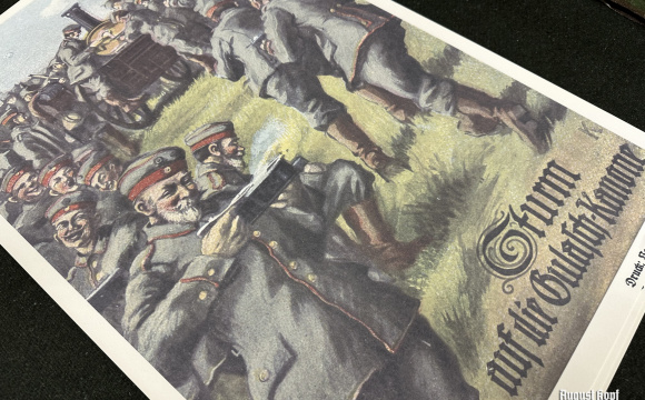 Nice WW1 era postcard design remade into bigger poster format.