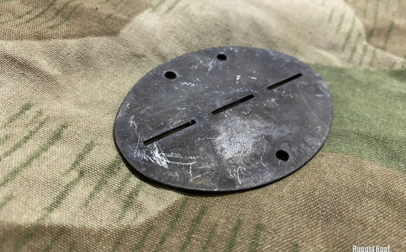 Erkennungsmarke - dog tag patinated zinc