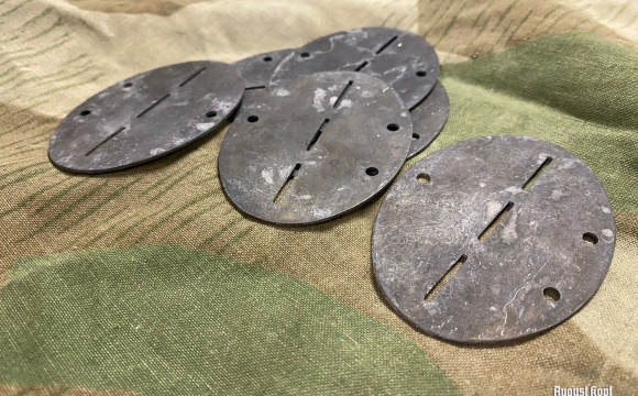 Erkennungsmarke - dog tag patinated zinc