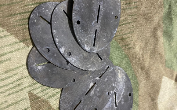 Erkennungsmarke - dog tag patinated zinc