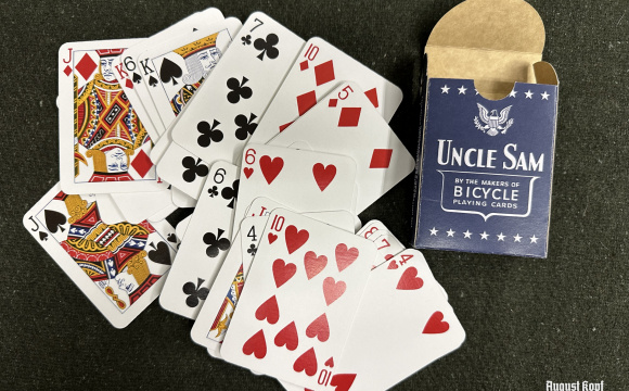 Nice replica of wartime US playing cards.