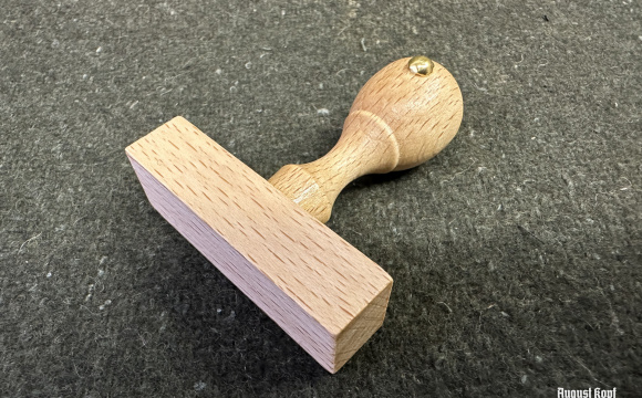 Stamp wooden handle - rectangle 16x50mm