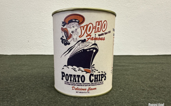 YO-HO - repro vintage potato chips sealed in a can.
