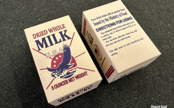 DRIED WHOLE MILK - reproduction, with actual content.
