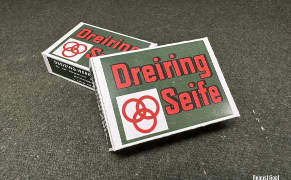 Dreiring-Seife Handstück soap + box