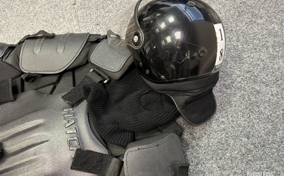 Modern police riot suit