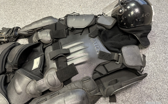 Modern police riot suit