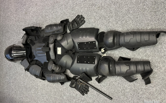 Modern police riot suit