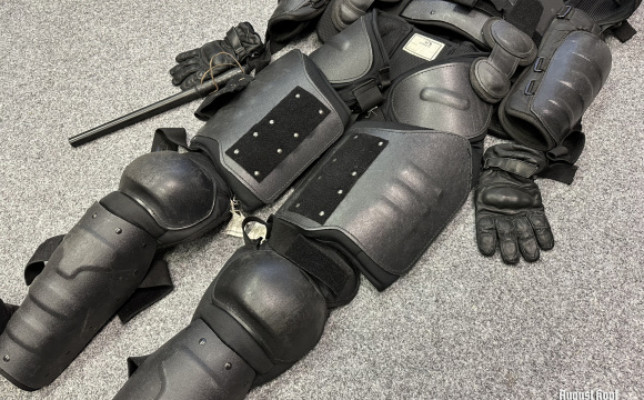 Modern police riot suit