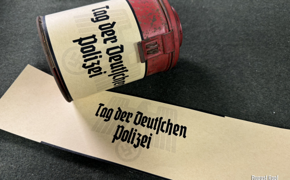 Label for type of winter-help cashboxes (WHW SAMMELBÜCHSE).