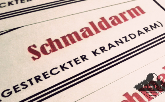 Schmaldarm sausages labels 5pcs