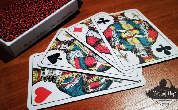 Exact replica of wartime german playing cards.