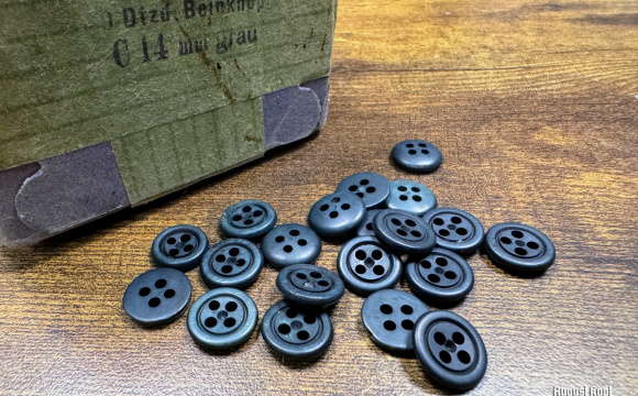 Original lot of Grey 14mm bone buttons.