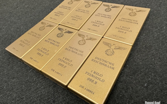 Deutsche Reichsbank Goldbar movie props Resin