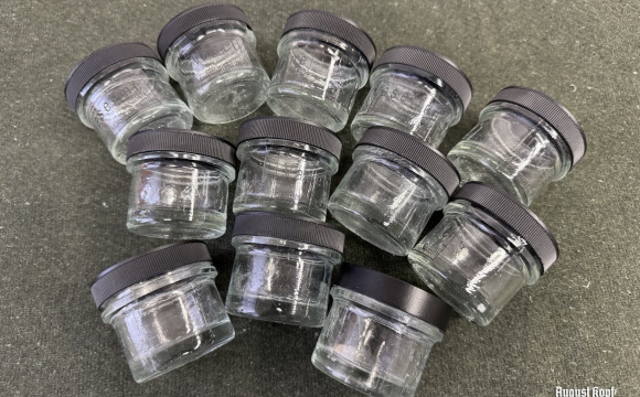 Vaseline glass container