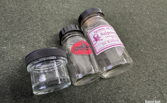 Vaseline glass container