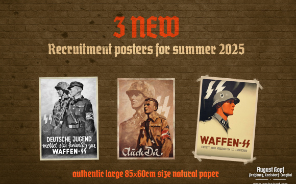 Poster 85x60cm Waffen-SS recruitment