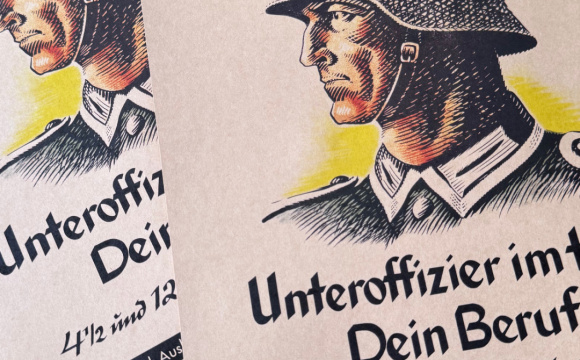 Poster 42x30cm Unteroffizier im Heer