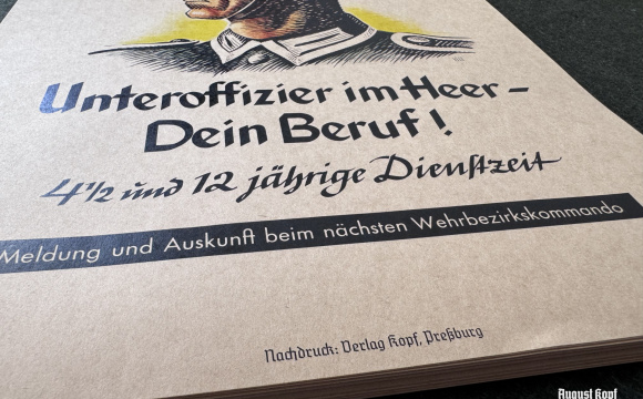 Poster 42x30cm Unteroffizier im Heer