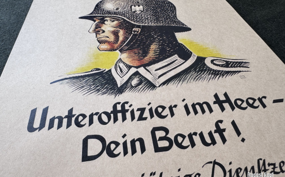 Poster 42x30cm Unteroffizier im Heer