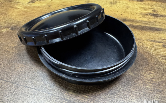 Original mint WW2 German butterdishes black bakelite.