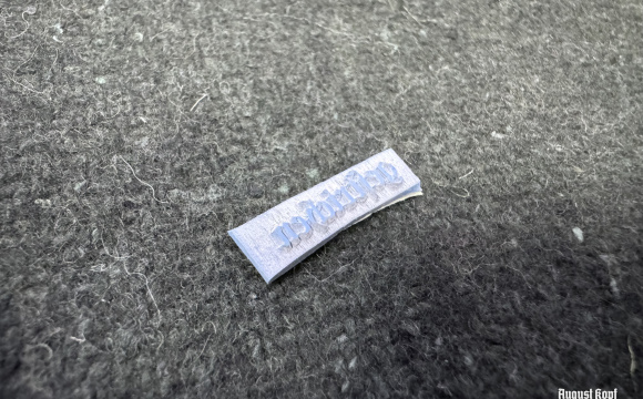 Rubber stamp: gestreichen