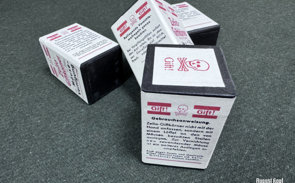 Rodent poison Zelio display box