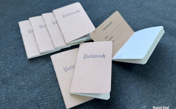 Small, pocket format notebook in vintage design for whatever you need.