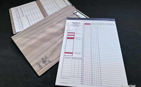 Wooden clip board marked