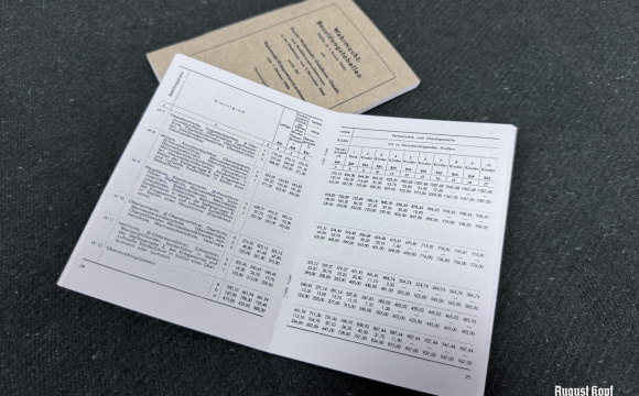 New interesting reproduction of salary tables in German army.