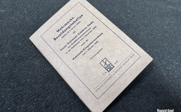 Wehrmacht Besoldungstabellen Payment table