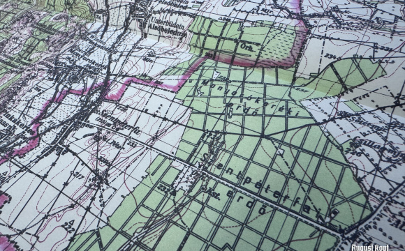 Hungarian map Pinkamindszent