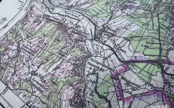 Hungarian map Pinkamindszent