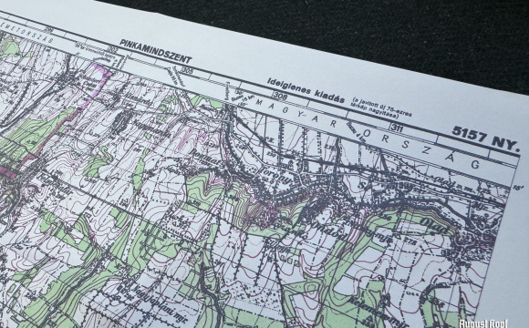 Hungarian map Pinkamindszent