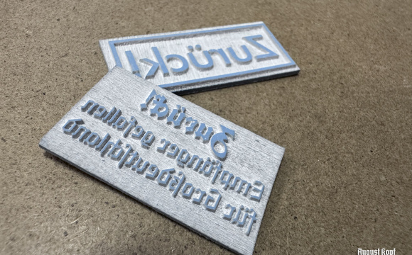 Rubber stamp: Feldpost Zurück 2x