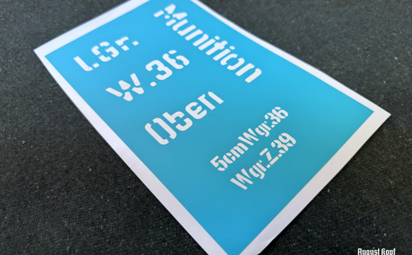 5 cm Granatwerfer 36 - metal box stencil