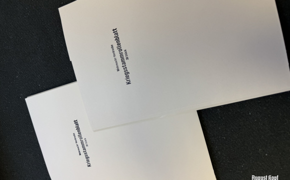 Kriegsstammrollenblatt - form 30pcs