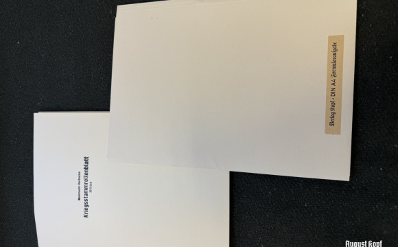 Kriegsstammrollenblatt - form 30pcs