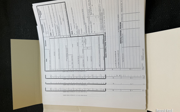 Kriegsstammrollenblatt - form 30pcs