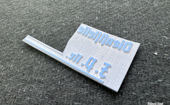Rubber stamp: Dienststelle F. P. nr.