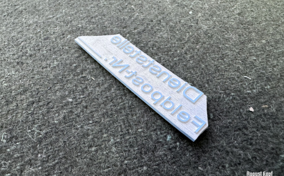 Rubber stamp: Dienststelle Feldpost -Nr.