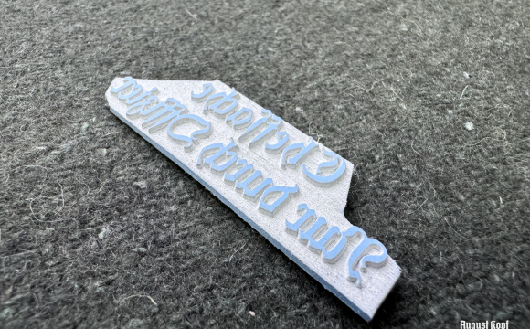 This stamp was intended to mark documents requiring the attention of a commanding officer or senior staff.