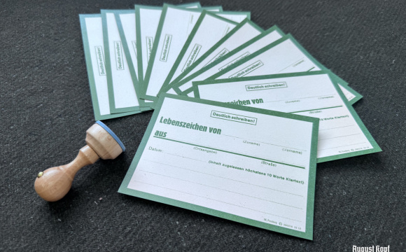 Two versions of Lebenszeichen are now available in our collection.