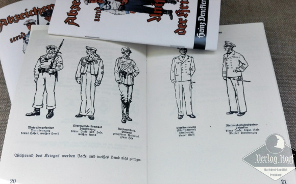Set of 3 army uniforms/badges booklets