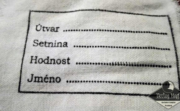 1.ČSR Army Nametags - 5 cloth labels